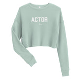 ACTOR | White + Color Crop Sweatshirt | 'Say It With Yo Chest' Collection