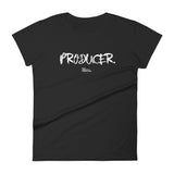 PRODUCER | White + Color Women's short sleeve t-shirt | 'Say It With Yo Chest' Collection