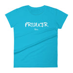 PRODUCER | White + Color Women's short sleeve t-shirt | 'Say It With Yo Chest' Collection