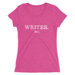 WRITER | White + Color Ladies' short sleeve t-shirt | 'Say It With Yo Chest' Collection